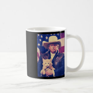 トランプキャットシャツカウボーイおもしろいドナルドトランプ2024 Ame コーヒーマグカップ