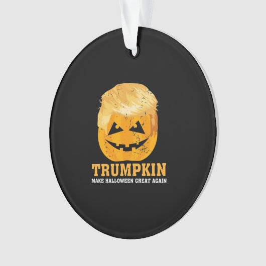 トランプキンおもしろいが再びハロウィーンを素晴らし作る オーナメント (正面)