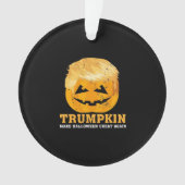 トランプキンおもしろいが再びハロウィーンを素晴らし作る オーナメント (正面)
