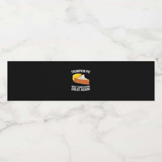 トランプキンおもしろいパイが再び感謝祭を作素晴らしる ペットボトルラベル (シングルラベル)