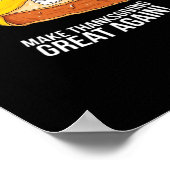 トランプキンおもしろいパイが再び感謝祭を作素晴らしる ポスター (角)