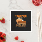 トランプキンおもしろいパイデザイン – 感謝祭パーティーホール スタンダードカクテルナプキン (インサイチュ)