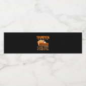 トランプキンおもしろいパイデザイン – 感謝祭パーティーホール ペットボトルラベル (シングルラベル)