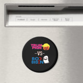 トランプキンおもしろいvsブーバイデン氏ハロウィーンデザインクラス マグネット (インサイチュ (食洗機))