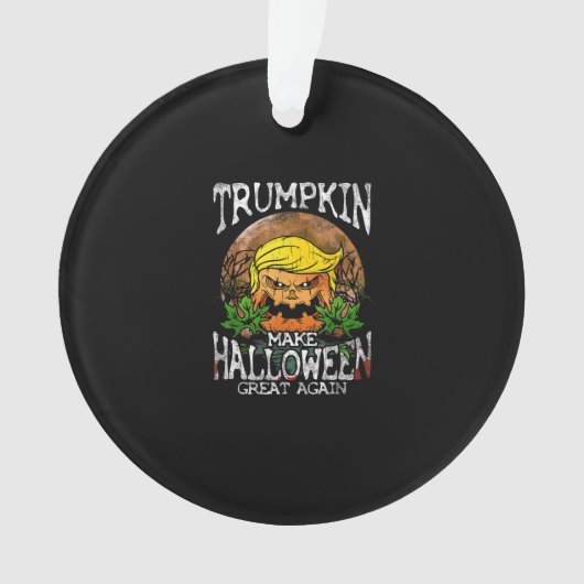 トランプキンが再びハロウィン素晴らしの贈り物をする オーナメント (正面)
