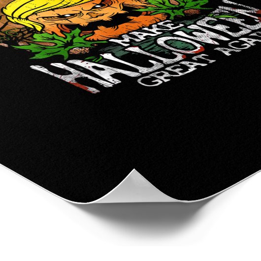 トランプキンが再びハロウィン素晴らしの贈り物をする ポスター (角)