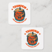 トランプキンが再びハロウィン素晴らしを作おもしろいる スクエア名刺 (正面/裏面)