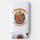 トランプキンが再びハロウィン素晴らしを作おもしろいる スリム缶クーラー (裏面)