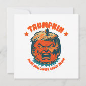 トランプキンが再びハロウィン素晴らしを作おもしろいる 招待状 (裏面)