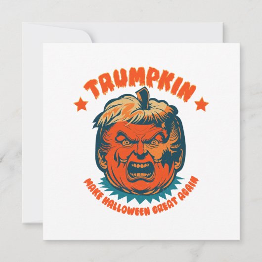 トランプキンが再びハロウィン素晴らしを作おもしろいる 招待状 (裏面)