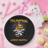 トランプキンが再びハロウィン素晴らしを作りトランプキン費用 ペーパープレート (パーティー)