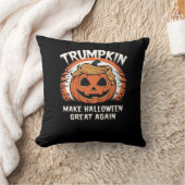 トランプキンが再びハロウィン素晴らしを作るおもしろい クッション (ブランケット)