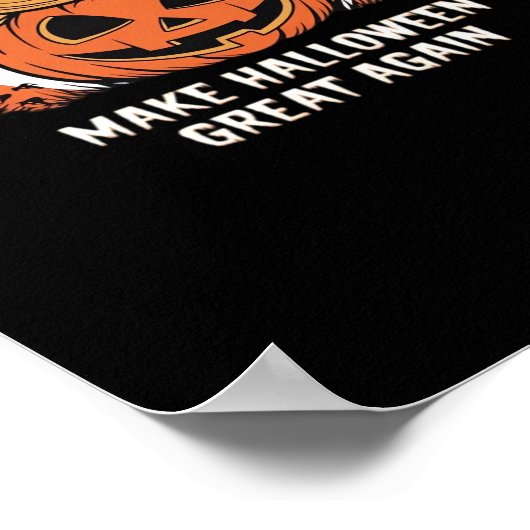 トランプキンが再びハロウィン素晴らしを作るおもしろい ポスター (角)