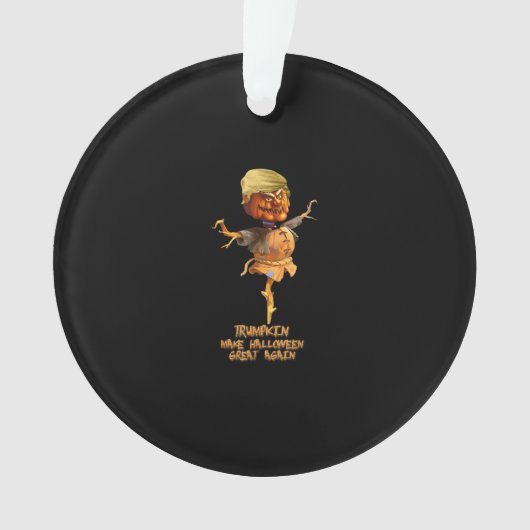 トランプキンが再びハロウィーンを素晴らし作る オーナメント (正面)