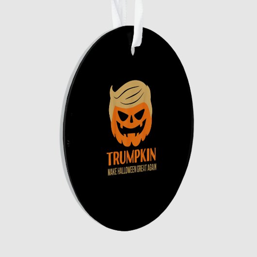 トランプキンが再びハロウィーンを素晴らし作る オーナメント (正面)