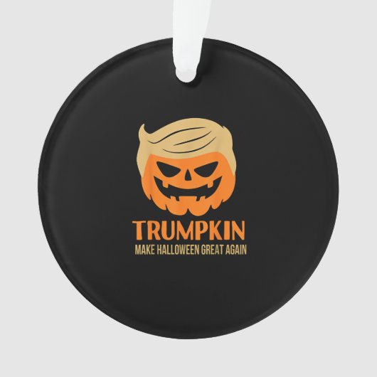 トランプキンが再びハロウィーンを素晴らし作る オーナメント (正面)