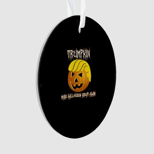 トランプキンが再びハロウィーンを素晴らし作る オーナメント (正面)
