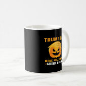 トランプキンが再びハロウィーンを素晴らし作る コーヒーマグカップ (正面右)