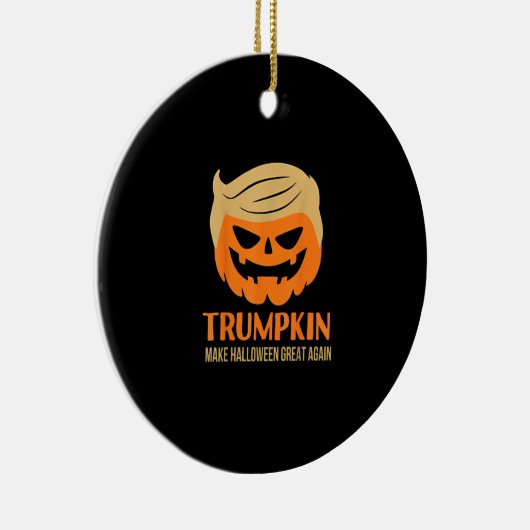 トランプキンが再びハロウィーンを素晴らし作る セラミックオーナメント (右)
