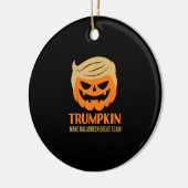 トランプキンが再びハロウィーンを素晴らし作る セラミックオーナメント (左)