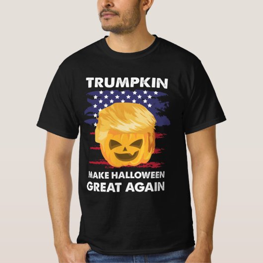 トランプキンが再びハロウィーンを素晴らし作る Tシャツ (正面)