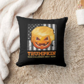 トランプキンが再びプ素晴らしム大統領にハロウィーンを作る クッション (ブランケット)