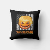 トランプキンが再びプ素晴らしム大統領にハロウィーンを作る クッション (正面)