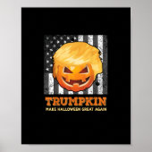 トランプキンが再びプ素晴らしム大統領にハロウィーンを作る ポスター (正面)