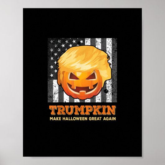 トランプキンが再びプ素晴らしム大統領にハロウィーンを作る ポスター (正面)