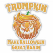 トランプキンが再び政治素晴らしのハロウィンおもしろいを作る シール (正面)
