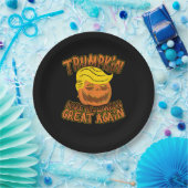 トランプキンが再び政治素晴らしのハロウィンおもしろいを作る ペーパープレート (パーティー)