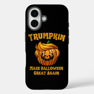 トランプキンが再び政治素晴らしのハロウィンおもしろいを作る iPhone 16ケース