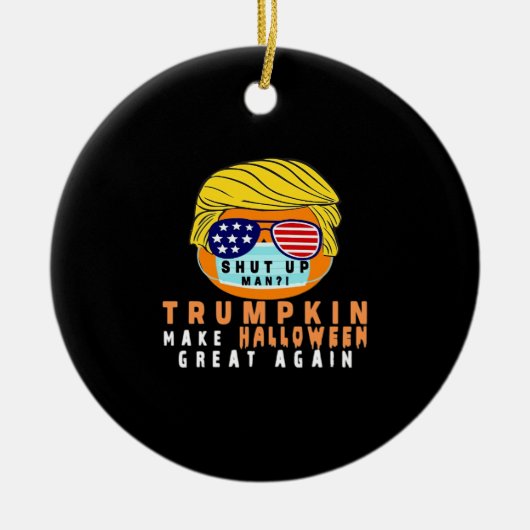 トランプキンが再び素晴らし対戦車おもしろい撃戦 セラミックオーナメント (正面)