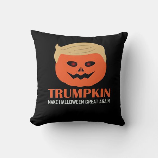 トランプキンが再素晴らしびハロウィンおもしろい不気味P クッション (正面)