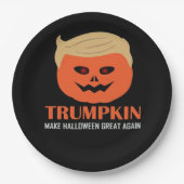 トランプキンが再素晴らしびハロウィンおもしろい不気味P ペーパープレート (正面)