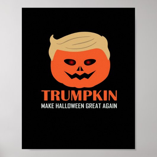 トランプキンが再素晴らしびハロウィンおもしろい不気味P ポスター (正面)
