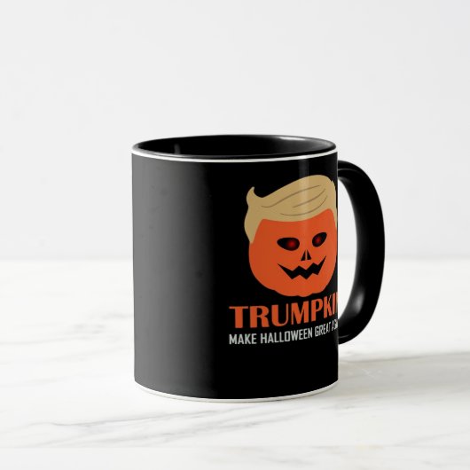 トランプキンが再素晴らしびハロウィンおもしろい不気味P マグカップ (正面右)