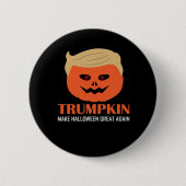 トランプキンが再素晴らしびハロウィンおもしろい不気味P 缶バッジ (正面)