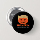 トランプキンが再素晴らしびハロウィンおもしろい不気味P 缶バッジ (正面&裏面)