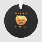トランプキンが再素晴らし装されたハロウィーン オーナメント (正面)
