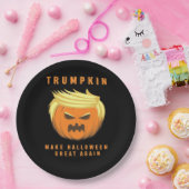 トランプキンが再素晴らし装されたハロウィーン ペーパープレート (パーティー)
