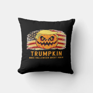 トランプキンでハロウィンをもう一度偉大に アメリカ国旗 ジョーク クッション