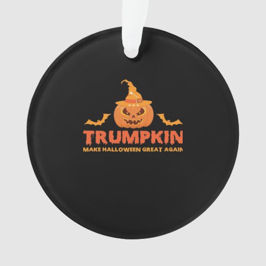 トランプキンでハロウィンを再び偉大に オーナメント (正面)