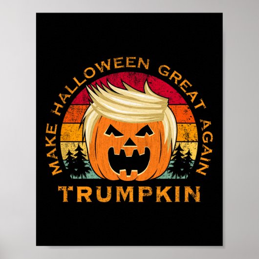 トランプキンでハロウィンを再び偉大に ヴィンテージ ポスター (正面)
