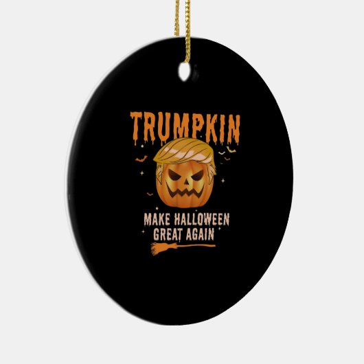 トランプキンは再び政治的素晴らしなハロウィーンを作る。 セラミックオーナメント (右)