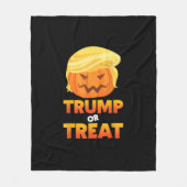 トランプキンまたはトランプキンハロウィーンの衣装を扱う フリースブランケット (正面)