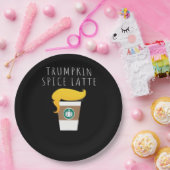 トランプキンスパイスおもしろいラテドナルドジョークカボチャSpi ペーパープレート (パーティー)