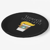 トランプキンスパイスおもしろいラテドナルドジョークカボチャSpi ペーパープレート (アングル)