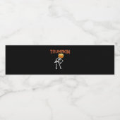 トランプキンハロウィーンおもしろいクラシック ペットボトルラベル (シングルラベル)