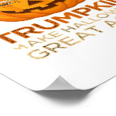 トランプキンハロウィーンおもしろいクラシック ポスター (角)